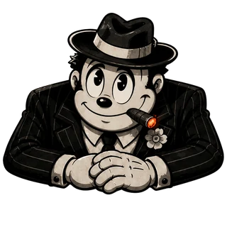 Hopeful, a transparent render of the gangster boss character